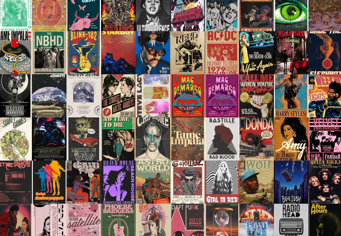 Vintage poster detail