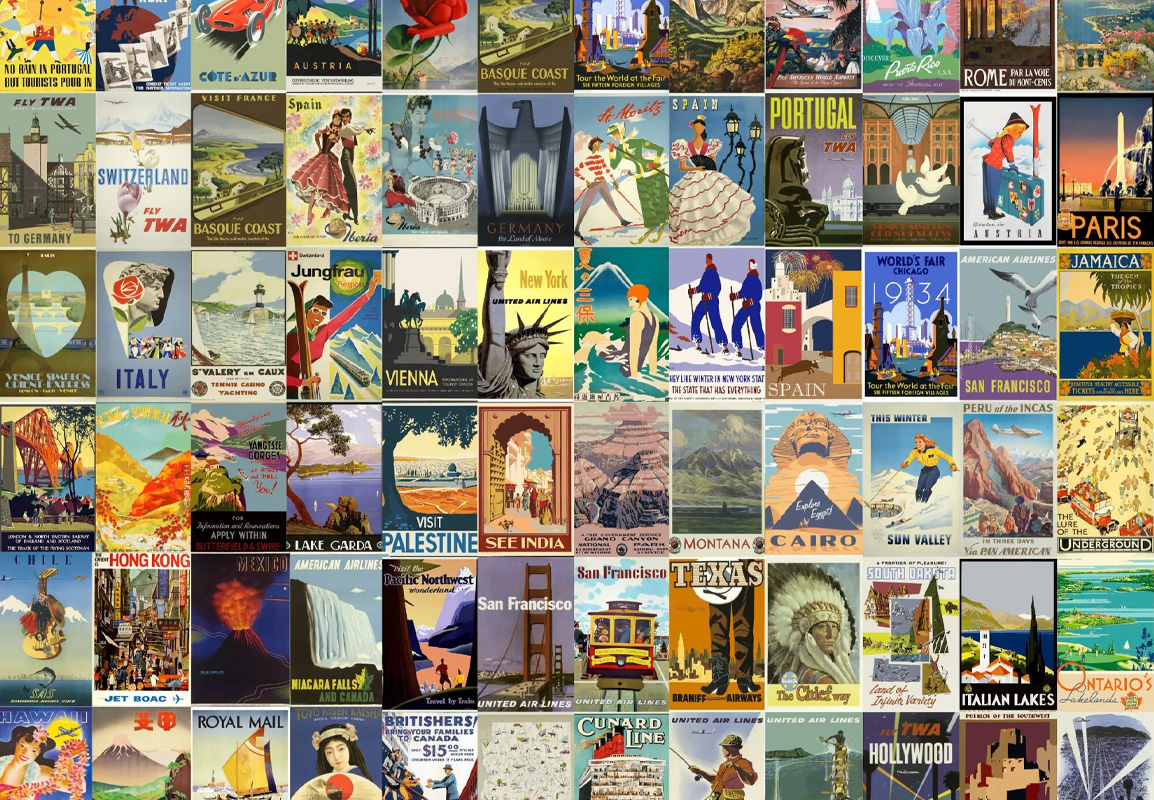 Vintage poster detail