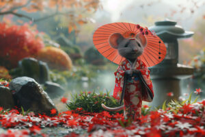 Cute Geisha Mouse 2