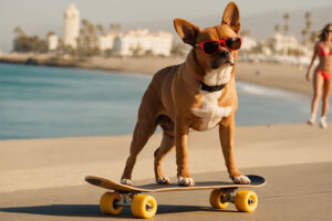 Skateboarding Dog 3