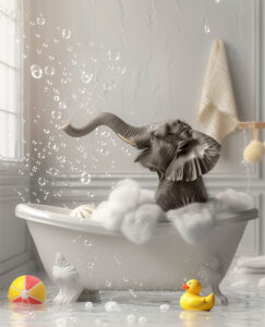 Bathtime Elephant 2