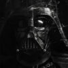 product-image-2-3 Close-up of Darth Vader’s helmeted face from Star Wars, shown in low light with visible scratches and reflections on the mask. Fantasy art poster available in A1 to A4 sizes.