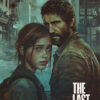 A man and a teenage girl stand close together in a distressed urban setting, both appearing serious. “The Last Of Us” is boldly displayed in the corner, capturing the intense mood of this striking poster. Gaming poster available in A1 to A4 sizes.