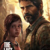 A man and a girl with serious expressions stand close together in a rundown urban setting. The Last of Us poster title appears in the lower left corner. Gaming poster available in A1 to A4 sizes.