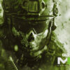 A soldier in tactical gear and a skull-patterned mask stands out in this green-tinted Call of Duty: Modern Warfare II poster. Gaming poster available in A1 to A4 sizes.