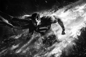 Superman B&W 4