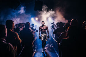 Boxer Walking To The Ring