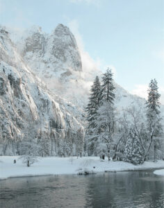 Snowy Rockface