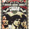Illustrated concert poster for Cream’s live show at Madison Square Garden in 2007, featuring stylized portraits of the band members and decorative text. Music poster print available in A1 to A4 sizes.