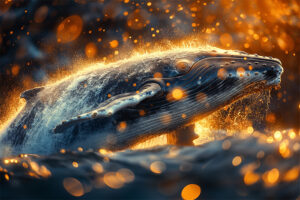 Golden Particles Whale