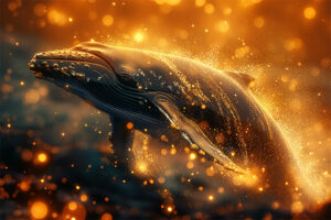 Golden Particles Whale 2