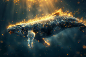 Golden Particles Whale 3