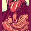 Poster for The Rolling Stones concert, Santiago Chile 2016, on February 3rd. Features the band’s iconic tongue logo, psychedelic-style graphics, and the legendary phrase Its Only Rock N Roll. Music poster print available in A1 to A4 sizes.