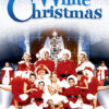 Poster for the 1954 film White Christmas, featuring performers in red and white costumes posing in front of a decorated Christmas tree. Movie poster print available in A1 to A4 sizes.