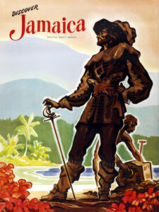 Vintage Travel Poster for Discover Jamaica by John Pike c. 1930