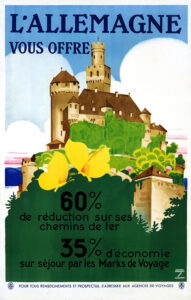 Vintage Travel Poster for L’Allemagne vous offre by Ludwig Hohlwein 1930