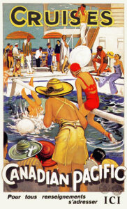 Vintage Travel Poster for Canadian Pacific Cruises – Pour tous renseignements