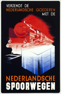 Vintage Travel Poster for Nederlandsche Goederen by Mottos 1939