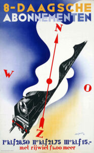Vintage Travel Poster for 8-Daagsche Abonnementen 1936