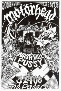 Motorhead – Nashville Pussy – The Palace May 2000 Concert Poster