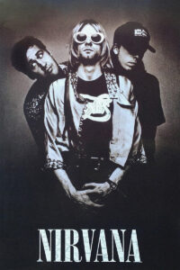 Nirvana Black & White Music Poster
