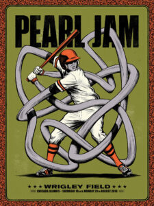 Pearl Jam – Wrigley Field – Chicago Illinois 2018 Concert Poster