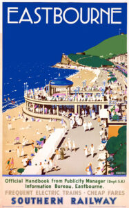 Vintage Travel Poster for Eastbourne by Southern Railway c. 1930s