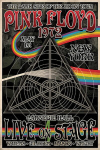 Pink Floyd – The Dark Side Of The Moon Tour – New York 1972 Concert Poster