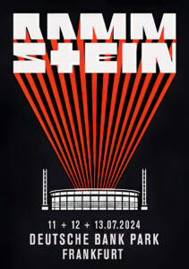 Rammstein – Deutsche Bank Park Frankfurt 2024 Concert Poster