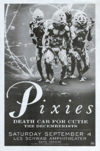 Pixies – Death Cab For Cutie – The Decemberists – Bend Oregon Concert Poster