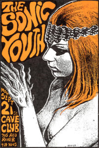 The Sonic Youth – Cave Club Concert Poster