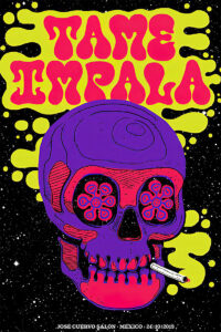 Tame Impala – José Cuervo Salon – Mexico 2013 Concert Poster