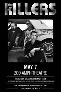 The Killers – Zoo Amphitheatre Concert Poster