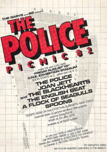 The Police – Picnic 82 – Exhibition Stadium Toronto Concert Poster