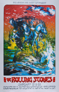The Rolling Stones – Honolulu International Center Concert Poster