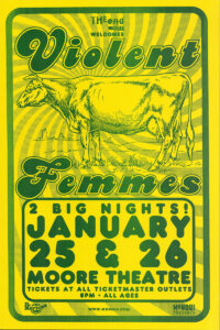 Violent Femmes – 2 Big Nights! Moore Theatre Concert Poster
