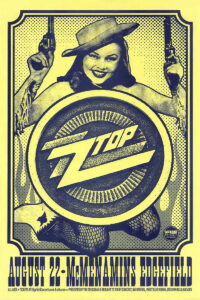 ZZ Top – McMenamins Edgefield Concert Poster 2012