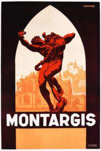 Vintage Travel Poster for Montargis by Éduard Courchinoux