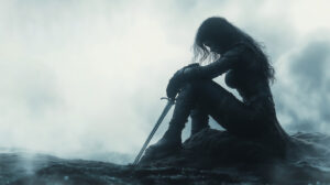 Female Warrior Customizable Poster 3 – Add Your Own Text and Photos