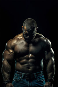 Muscular Man Customizable Poster 1 – Add Your Own Text and Photos