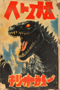 Godzilla Japanese Vintage Poster 1