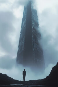 Alien Monument Sci-Fi Art Poster 2