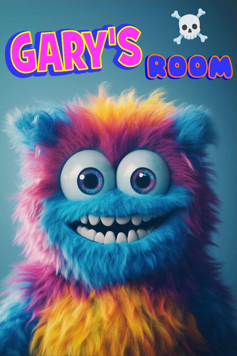 Colourful Furry Monster Customizable Poster 1 Example Customization