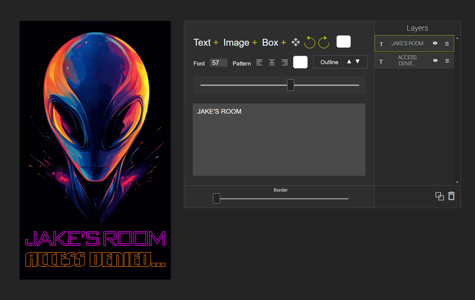 Personalize your poster with our easy-to-use customizer